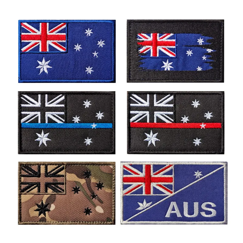 Embroidery In Australia - Avustralya bayrağı IR yansıtıcı yamalar aplike