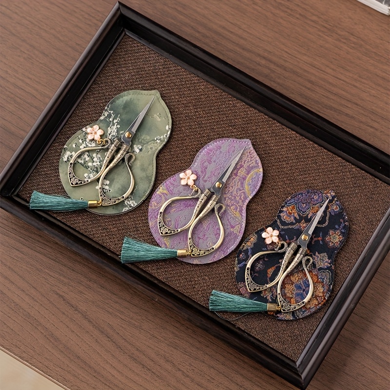 Embroidery Scissors Small - Çin Vintage Mini Nakış Makası Püskül