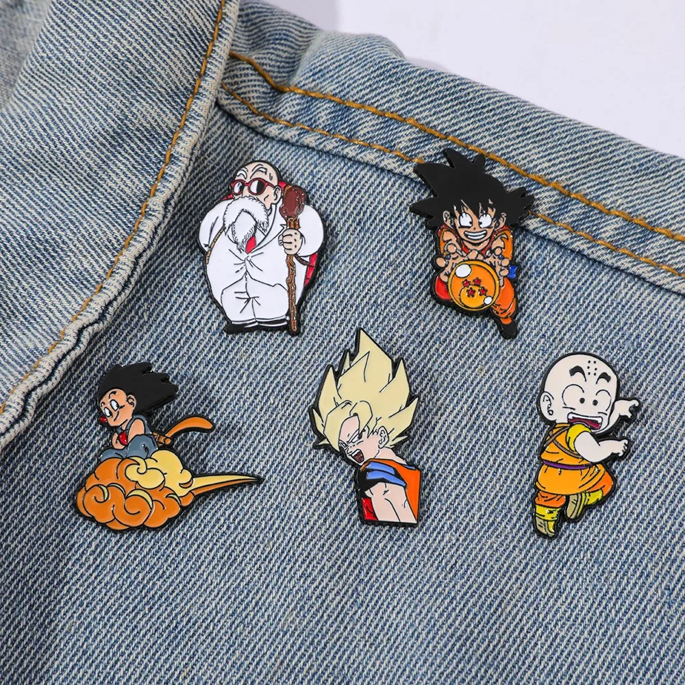 Embroidery Tulle - 5 Adet Klasik Popüler Anime Broş