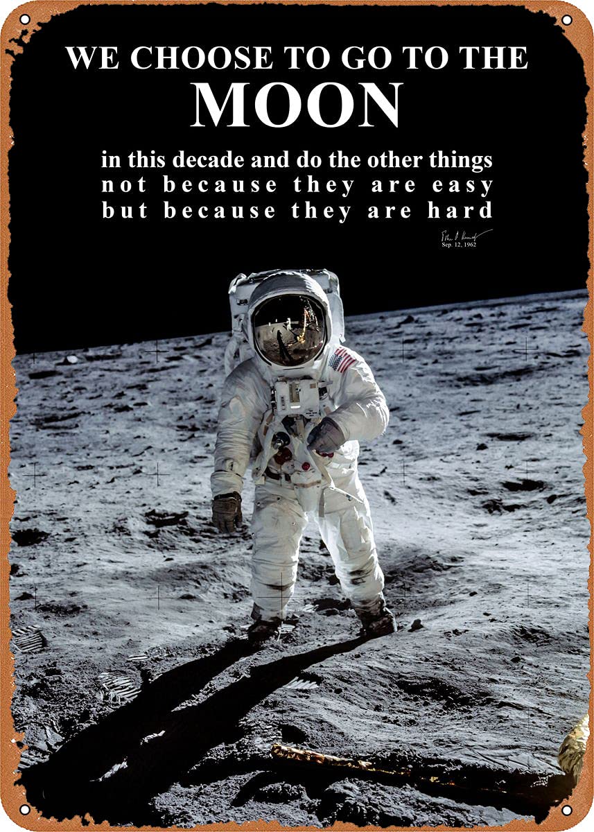 Embroidery Wall Art - Apollo 11 Ay'a İniş JFK Metal