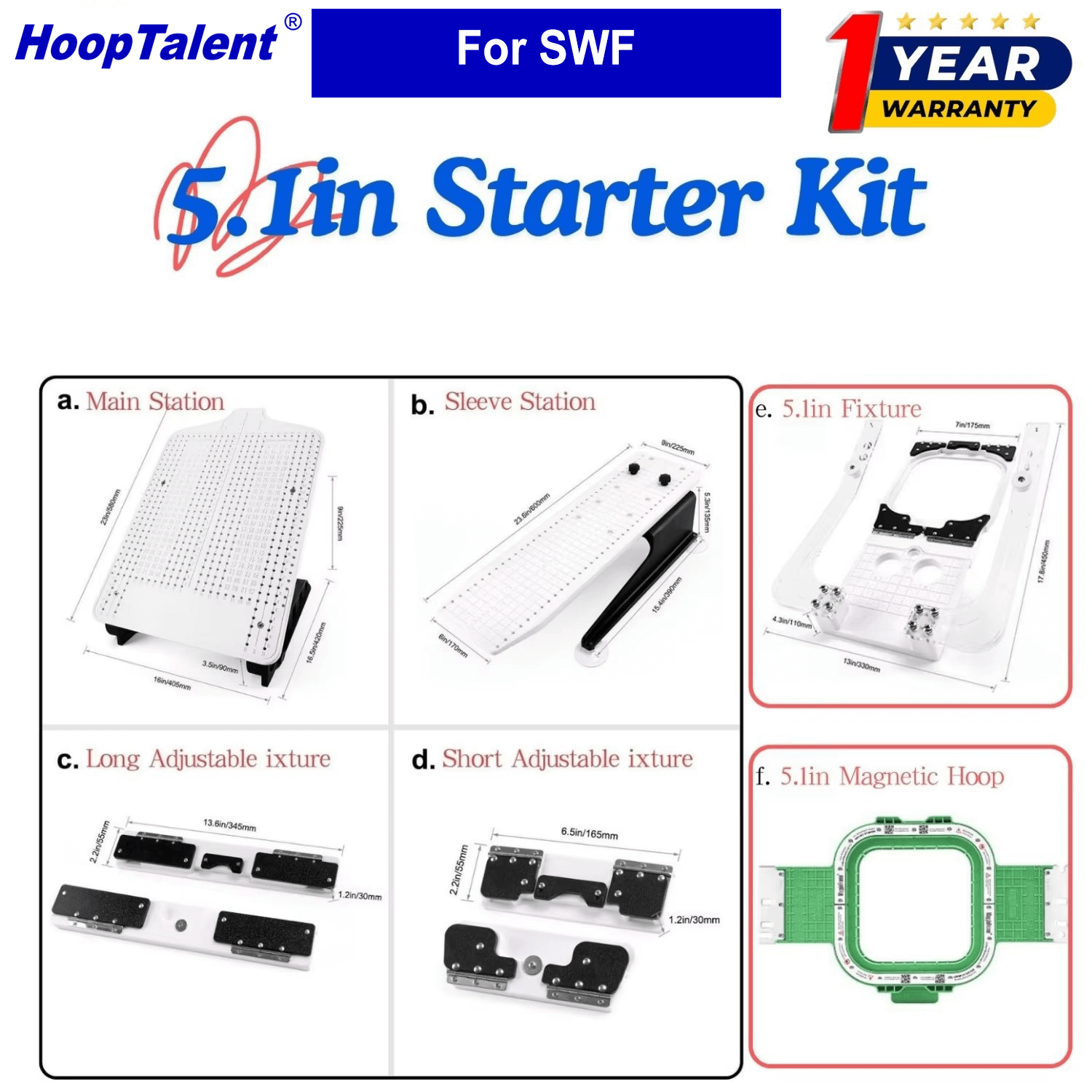 Embroidery Uk - HoopTalent Çerçeveleme İstasyonu Başlangıç Kiti, SWF