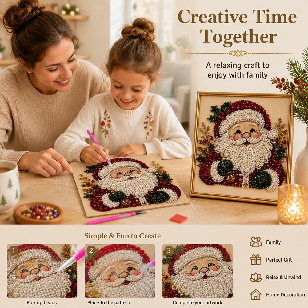 Noel Baba İnci Sanatı DIY Kiti - Embroidery Wall Art incelemesi ve fiyatı