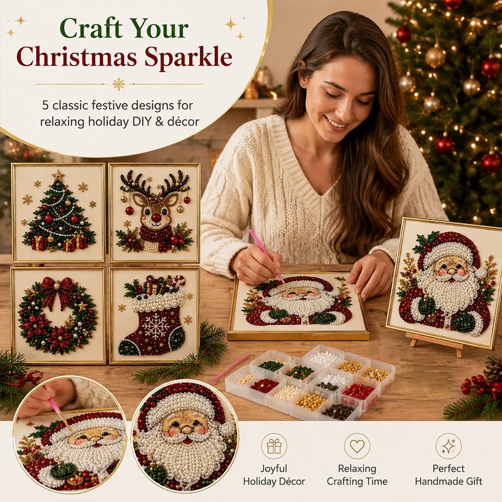 Noel Baba İnci Sanatı DIY Kiti - Embroidery Wall Art incelemesi ve fiyatı