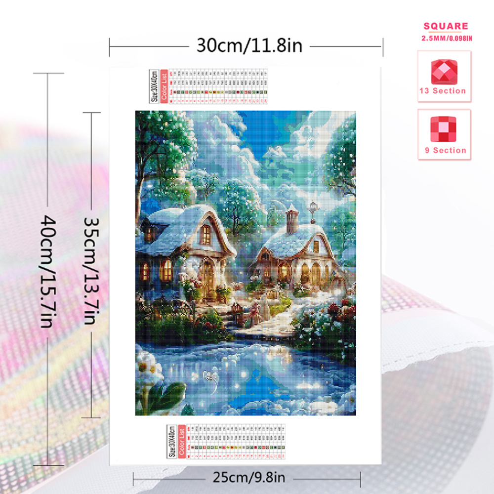 Momoart elmas boyama ev manzar - Embroidery Wall Art incelemesi ve fiyatı