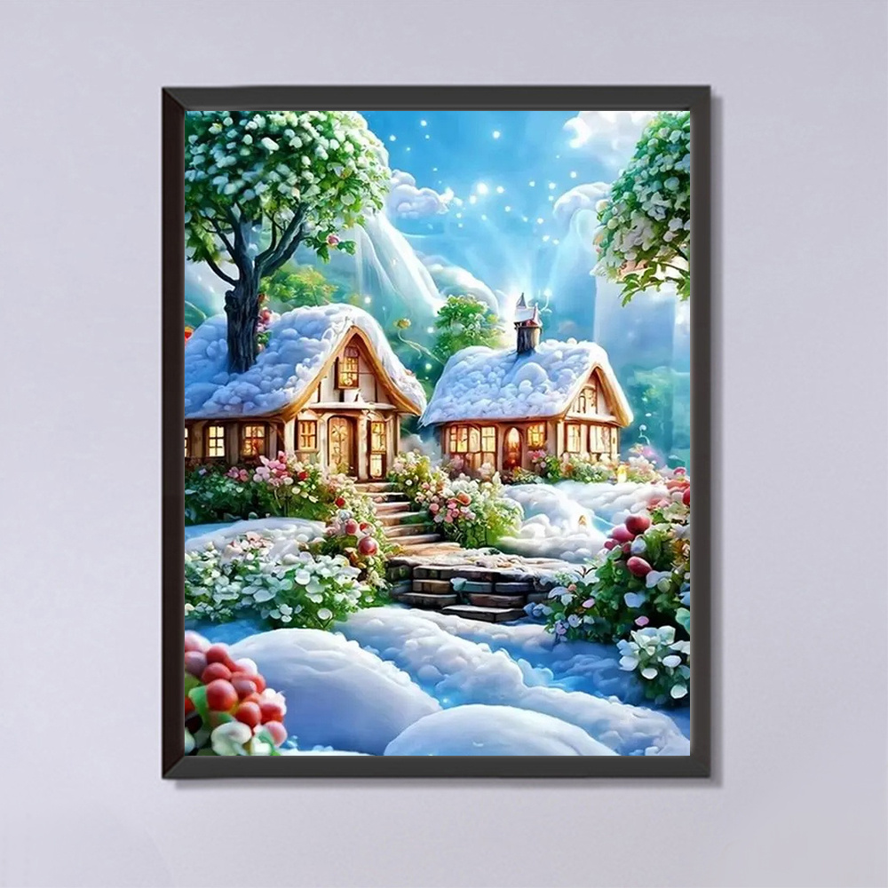 Momoart elmas boyama ev manzar - Embroidery Wall Art incelemesi ve fiyatı