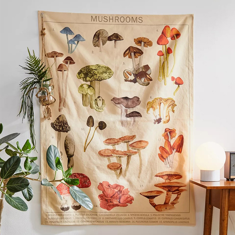 Psychedelic mantar goblen Divi - Embroidery Wall Art incelemesi ve fiyatı