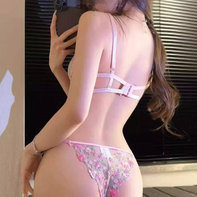 Pembe Çiçek İşlemeli Sütyen Ta - Embroidery Uk incelemesi ve fiyatı