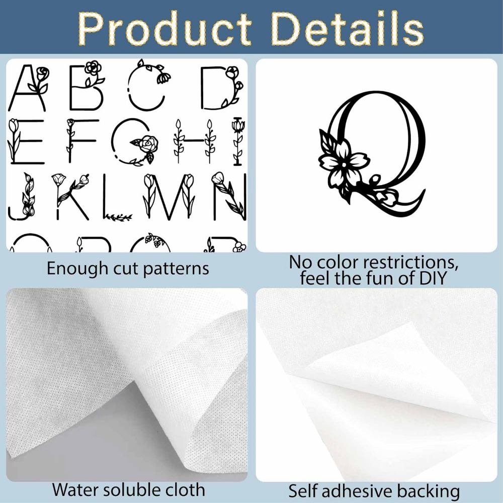 Mektup A-Z Suda Çözünür Nakış  - Embroidery Water incelemesi ve fiyatı
