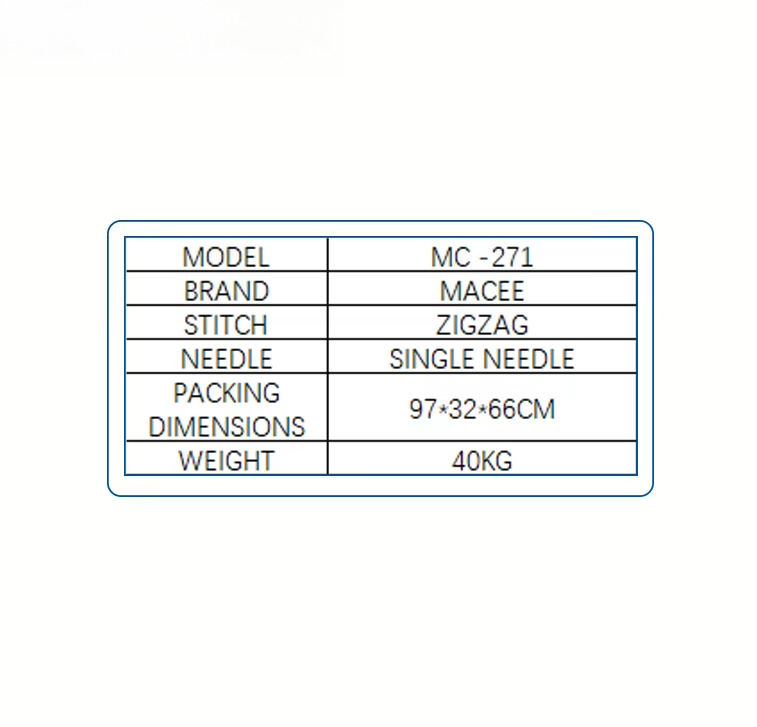 MC 271 Düz Yataklı Tek Zikzak  - Embroidery Zig Zag Stitch incelemesi ve fiyatı