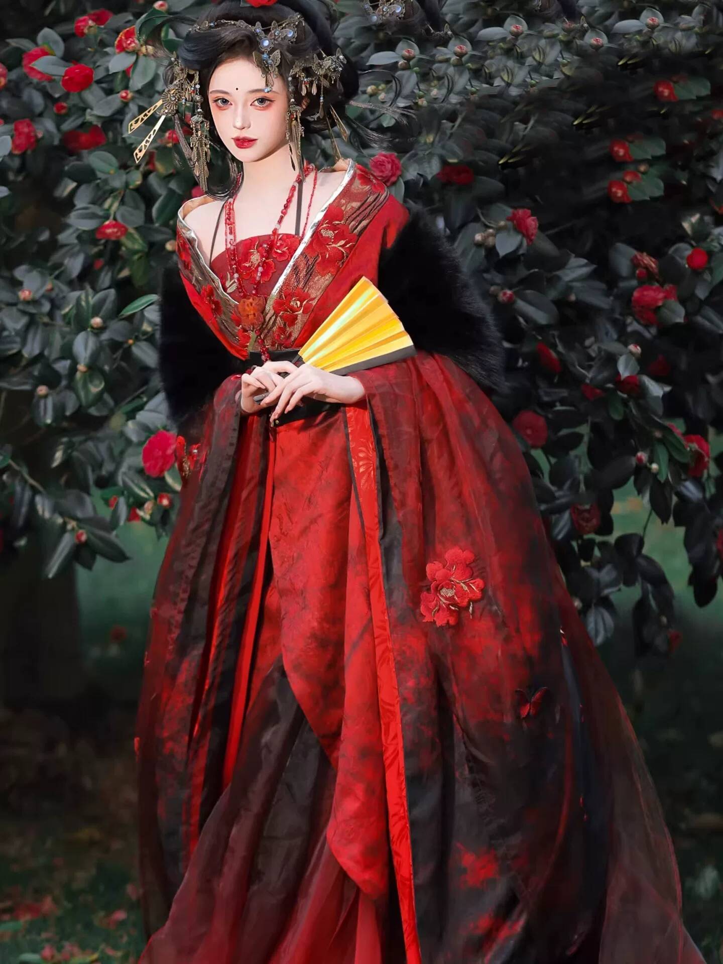 Yeni Datura Kırmızı Hanfu Kadı - Embroidery Style incelemesi ve fiyatı