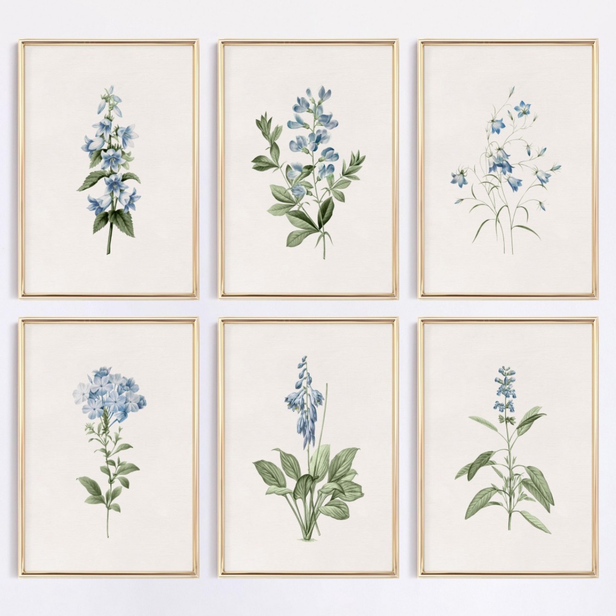 1 adet Mavi Kır Çiçeği Botanik - Embroidery Wall Art incelemesi ve fiyatı