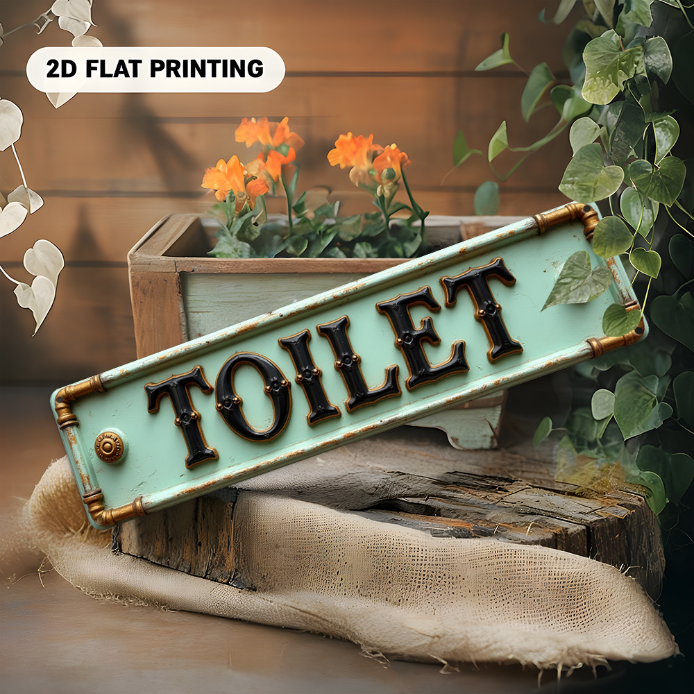 2D Düz, Vintage Tuvalet Tabela - Embroidery Water incelemesi ve fiyatı